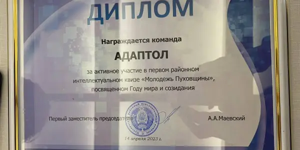 Участие в интеллектуальном квизе