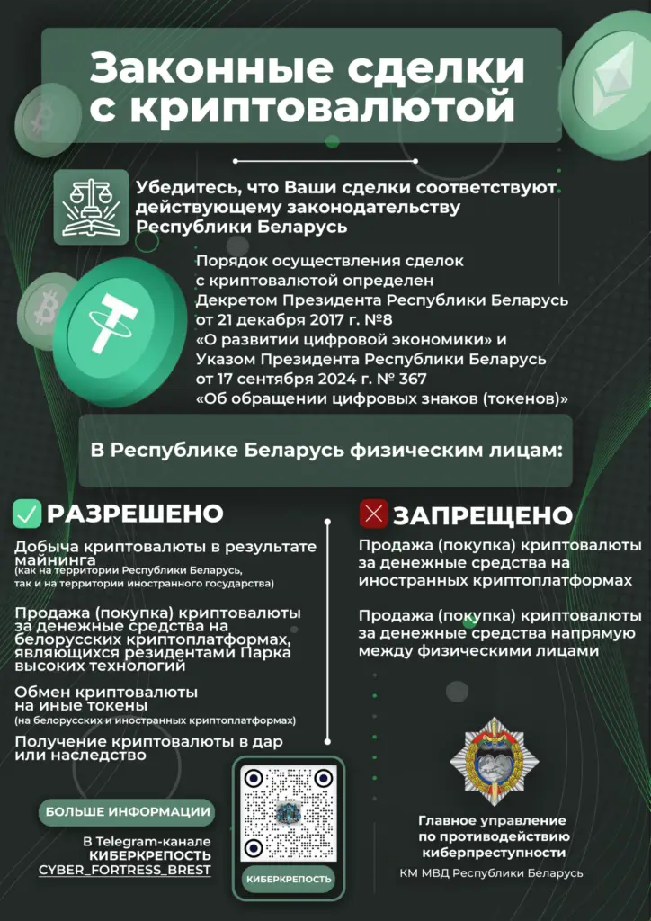 Законные сделки с криптовалютой