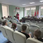Выступление на встрече с молодыми специалистами Марьиногорской ЦРБ