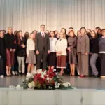 Общее фото участников встречи молодых специалистов социальной сферы в Марьиной Горке